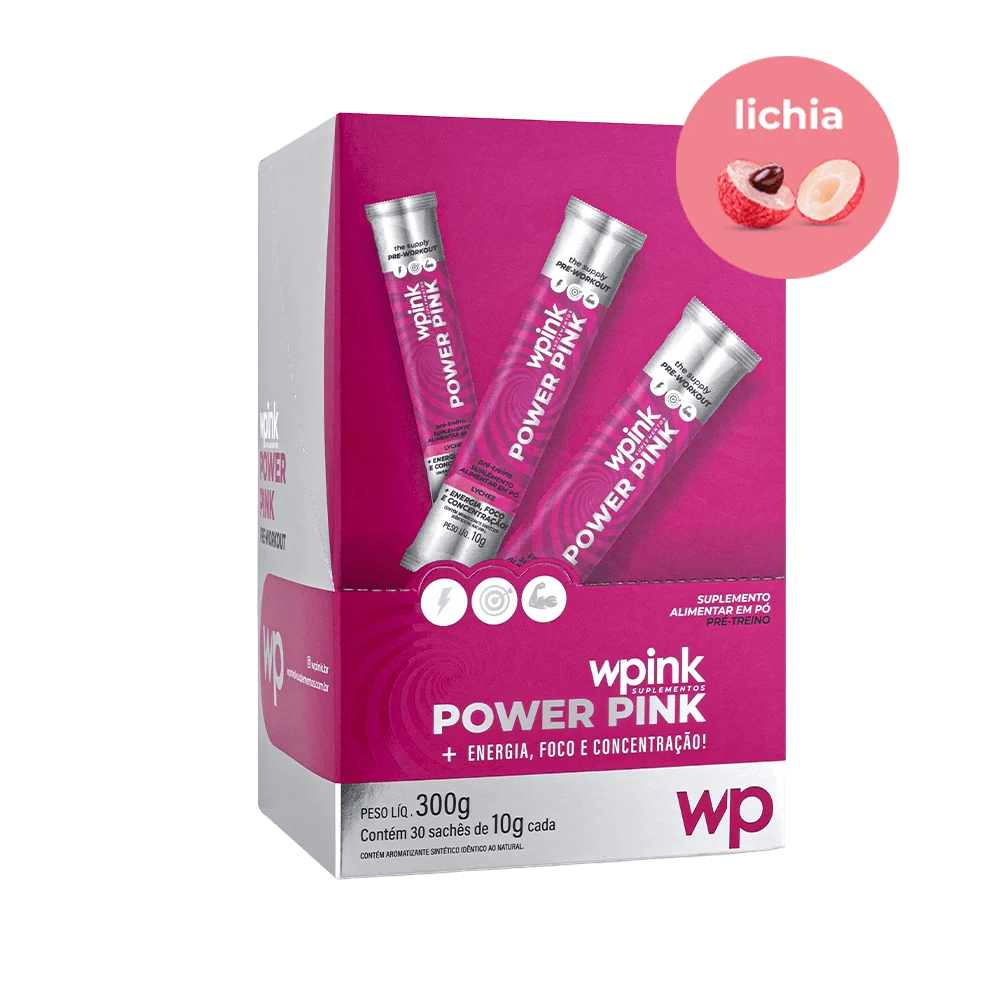 power pink de lichia - pré-treino – 300g - wp
