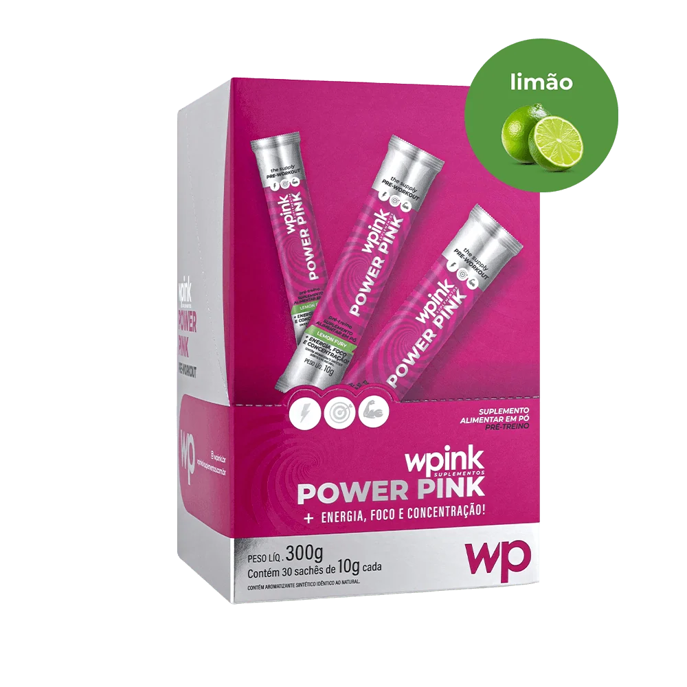 power pink de limão - pré-treino – 300g - wp